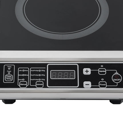 3.5 kW Portable Electric Induction Cooktop, Countertop Induction Hob with 8 Temperature Settings, IPX4 IGBT Heating Induction Cooker