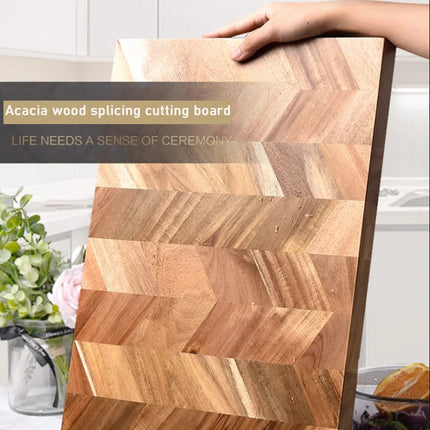 1pc Acacia Wood Cutting Board, Rectangular Cutting Board, High-End Kitchen Panel Fruit Cutting Board, A Great Gift Item