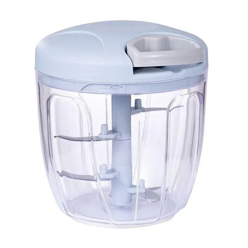 Neuer Gemüsezwiebelschneider, Küchenzubehör 500/900 ml, manueller Fleischwolf, Knoblauchhacker, Knoblauchpresse