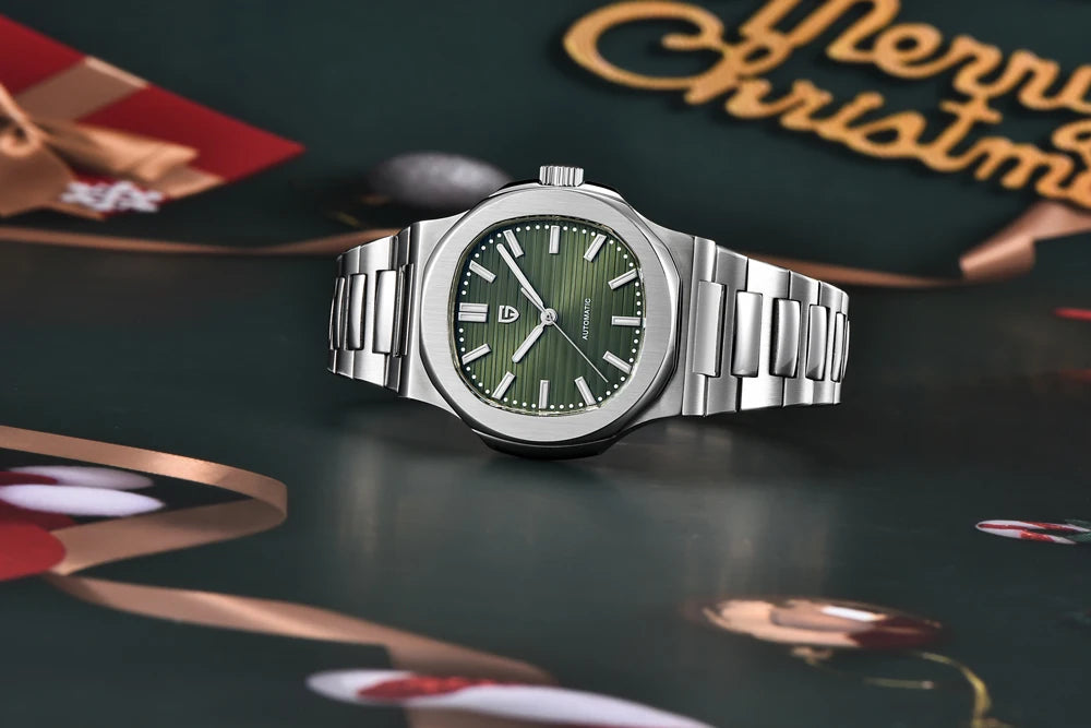 PAGANI DESIGN 2026 Neue Luxus-Automatikuhr für Herren, mechanische Armbanduhr aus Edelstahl mit Saphirglas, 40MM Tonneau-Zifferblatt