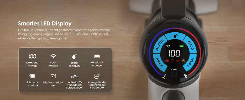 Tineco Floor One Switch S6 Staubsauger- und Wischroboter 5-in-1 mit Selbstreinigungsfunktion und doppelter rotierender Bürste für schnelle Reinigung