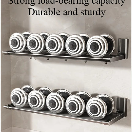 Hanging Kitchen Organizer, Foldable Dish Rack, Wall Shelf for Vegetables and Spices
