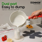DONNOR 13-teiliges Topf- und Pfannenset, Kochgeschirr-Set, Induktionskochgeschirr-Set, Induktions-Töpfe und -Pfannen-Set, ofenfest JT448