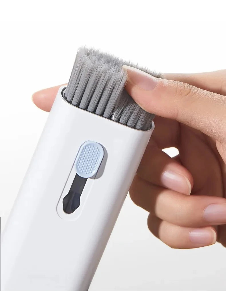 7 in 1 kit spazzola per pulizia tastiera computer penna per pulizia auricolari per auricolare strumenti per la pulizia della tastiera kit estrattore per copritasti detergente