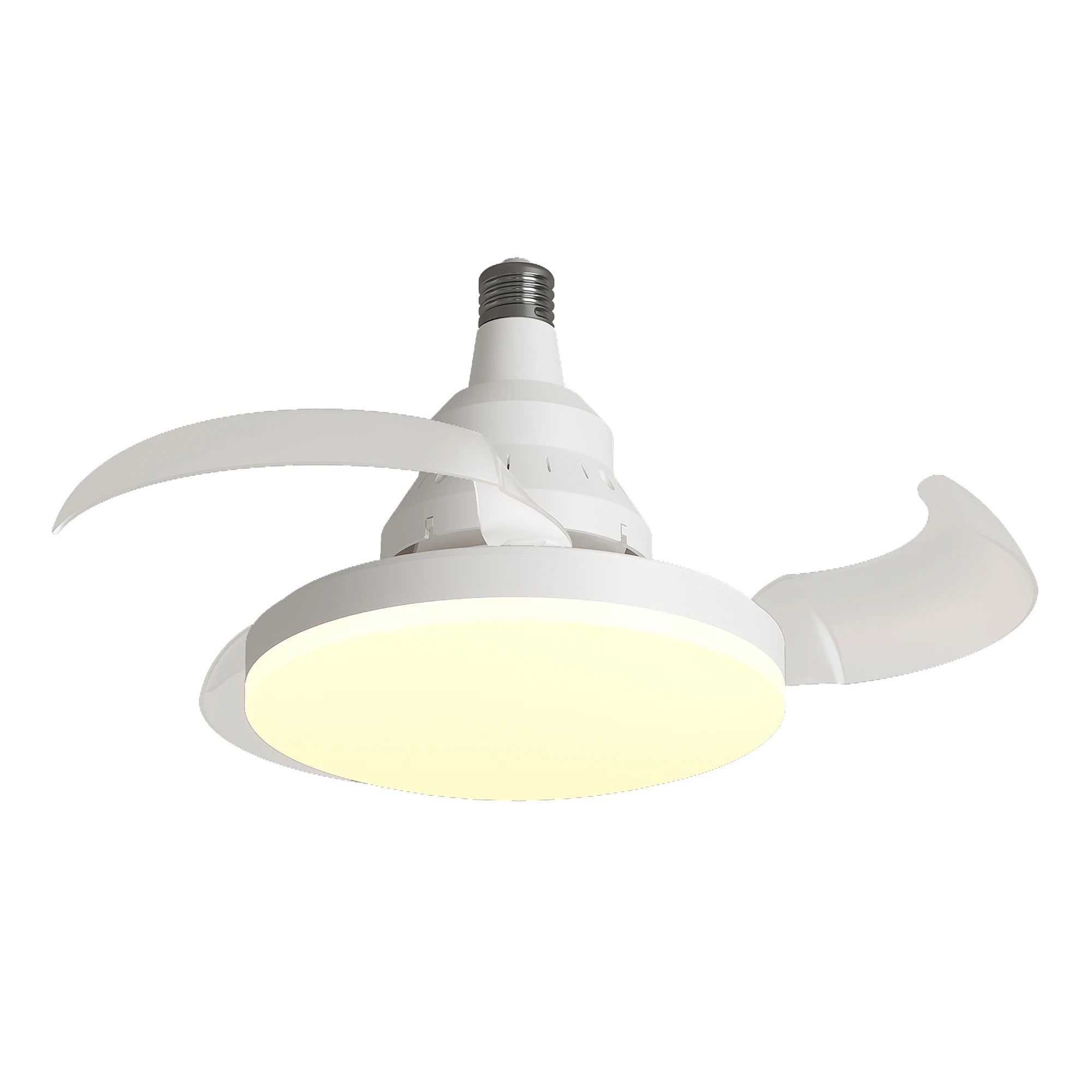 Ventilatore da soffitto con luce LED e telecomando - dimmerabile, 3000K-6500K, motore silenzioso, pale trasparenti, paralume in acrilico