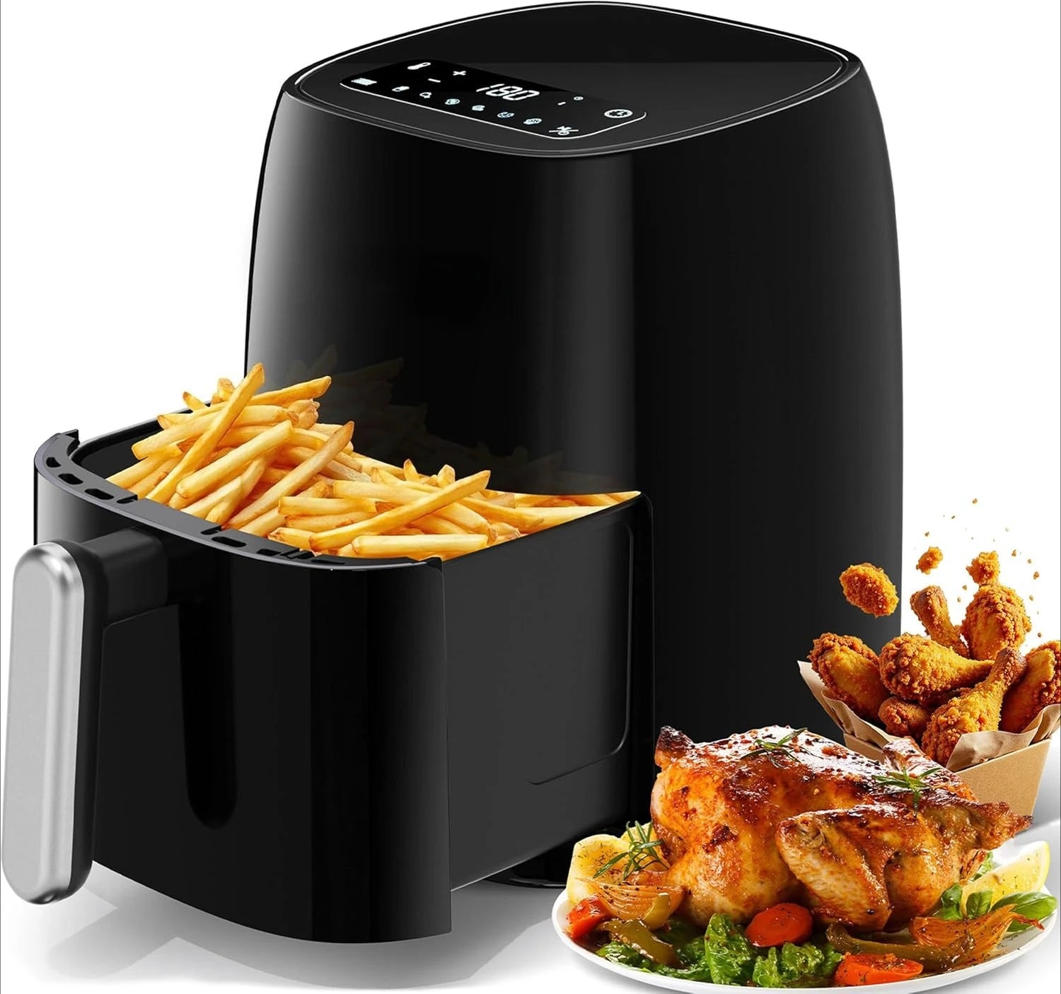 Friggitrice ad Aria 4,2L 1500W Touchscreen LED - YASHE