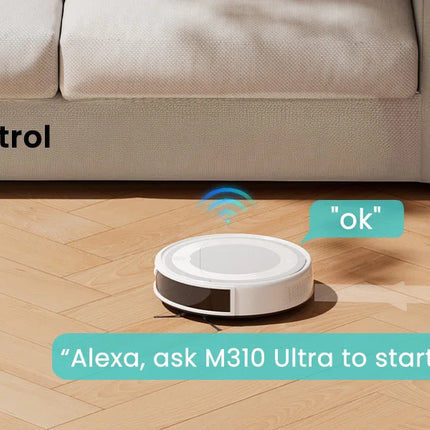 LEFANT M310 Ultra Robot Aspirapolvere e Lavapavimenti, aspirazione 6000Pa, navigazione ToF con sensore PSD 190°, autonomia 170 min, compatibile con APP/Alexa, ideale per peli di animali e pavimenti duri
