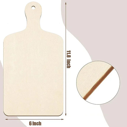 3/6 pezzi mini taglieri in legno fai da te, vassoi vuoti, giocattoli per graffiti, pittura per bambini, tovagliette in legno, decorazioni natalizie