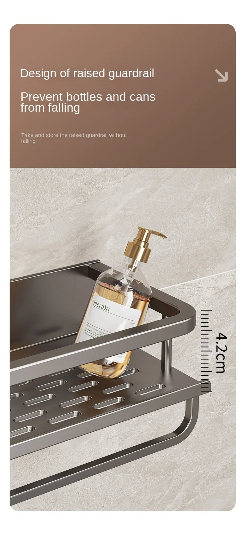 Scaffale di stoccaggio multifunzionale da cucina di lusso leggero, portaspezie a parete, condimento senza fori, portaoggetti da parete in acciaio inossidabile