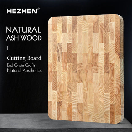 HEZHEN Tagliere in legno di frassino può essere posizionato Vassoio in legno massello Splicing Tagliere da cucina Vassoio per alimenti Tavola per piedi di drenaggio