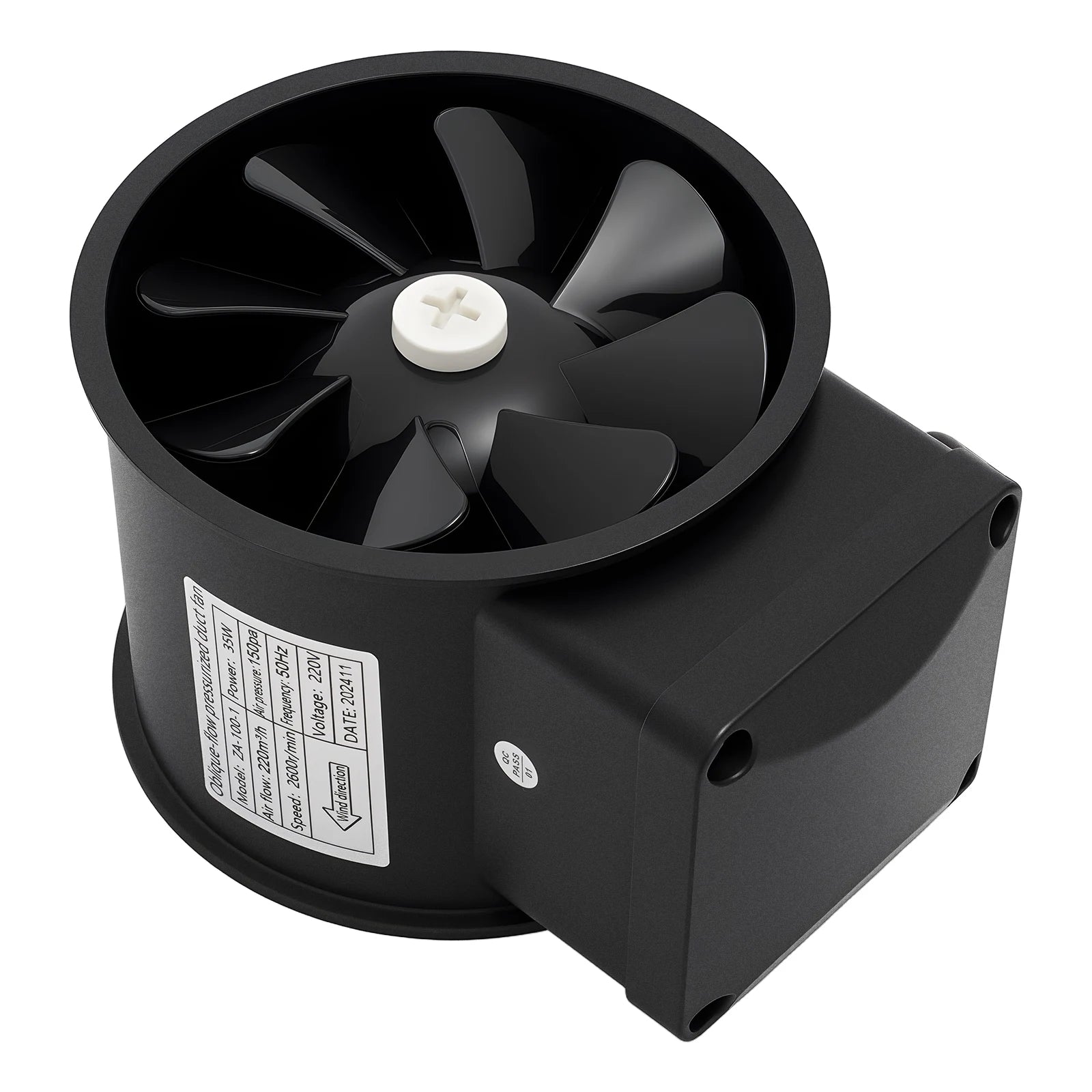 220V Ventole di Scarico Per Uso Domestico Silenzioso Tubo In Linea Condotto Ventilatore Estrattore Parete Aria Pulita Ventilatore per Cucina Bagno Wc 220m3/h