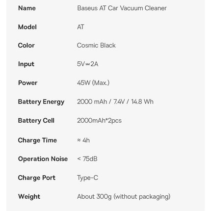 Baseus Car Vacuum Cleaner Cordless Car Air Blower Gun Powerful Handheld Auto Cleaning Appliance Wireless Vehicle Cleaner