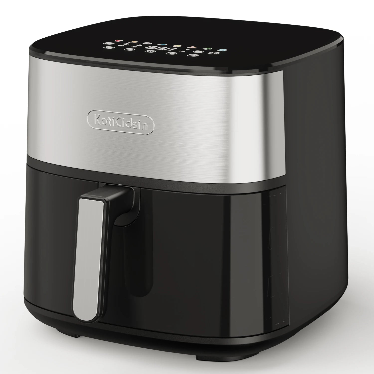 Friggitrice ad aria KotiCidsin 2000 W, 9 L, touch screen LED, nero