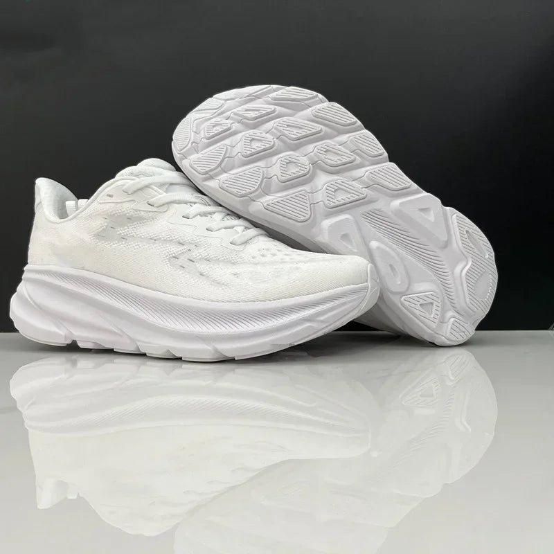 Hoka Clifton 9 Laufschuhe für Herren und Damen, leicht, gedämpft, atmungsaktiv, für Marathon und Straßentraining.