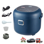 12V 24V 220V 2L 200Wcar Home Fornello di riso Van Car Fornello di riso per auto e camion Carry Fornelli di riso elettrici per 1-3 persone