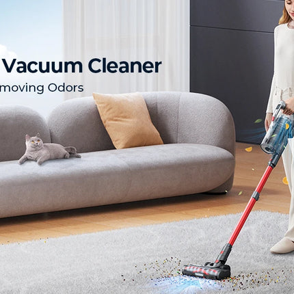 500W 38000PA Cordless Vacuum Cleaner Portable Smart Home Appliance 55 Min Run Time Removable Battery Wireless