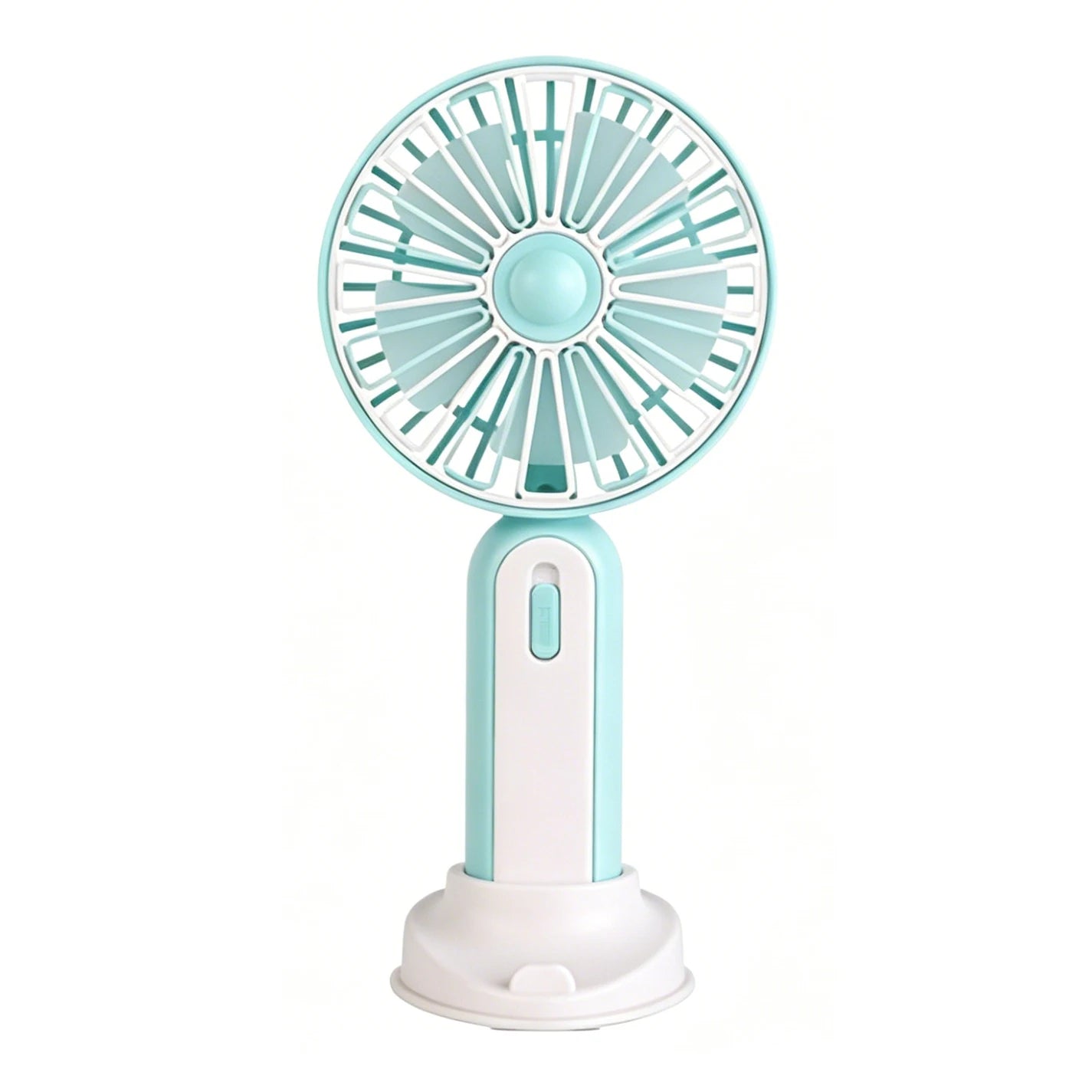 Mini ventilatore portatile con ricarica USB, ventilatore da tavolo, ventilatore portatile con luce ambientale integrata, tre livelli di velocità, per ufficio, viaggi, trucco, campeggio, pendolarismo all'aperto