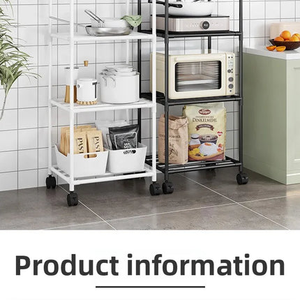 Multilayer Kitchen Floor Shelf, Removable Household Integrated Wall Shelf