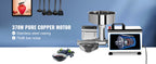 SucceBuy Elektrischer Passierer für Tomaten, 370W, professioneller Tomaten-Entsafter aus Edelstahl, 90-160 kg/h