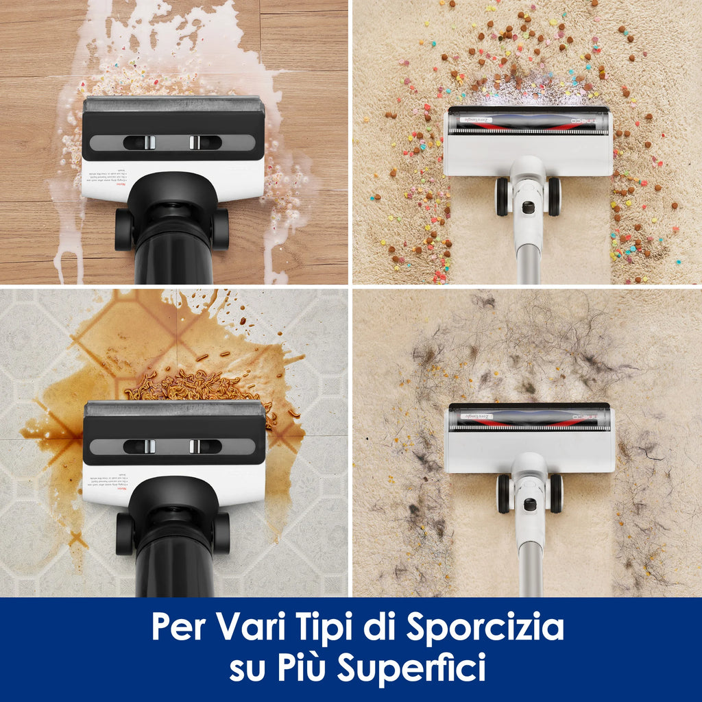 Tineco Floor One Switch S6 Staubsauger- und Wischroboter 5-in-1 mit Selbstreinigungsfunktion und doppelter rotierender Bürste für schnelle Reinigung