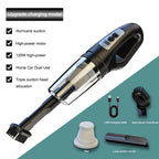 120W Auto-Handstaubsauger USB wiederaufladbarer kabelloser tragbarer Staubsauger Starke Saugkraft für Auto/Zuhause/Büro/Tierhaare