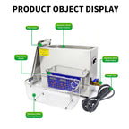Digitaler Ultraschallreiniger 2L/3L/6/10/15/30L mit Heizung, 40KHz Ultraschallreinigungsgerät aus Edelstahl, Haushaltsgerät