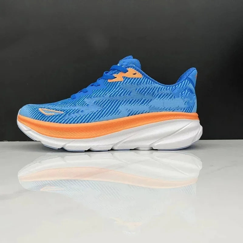 Hoka Clifton 9 Laufschuhe für Herren und Damen, leicht, gedämpft, atmungsaktiv, für Marathon und Straßentraining.