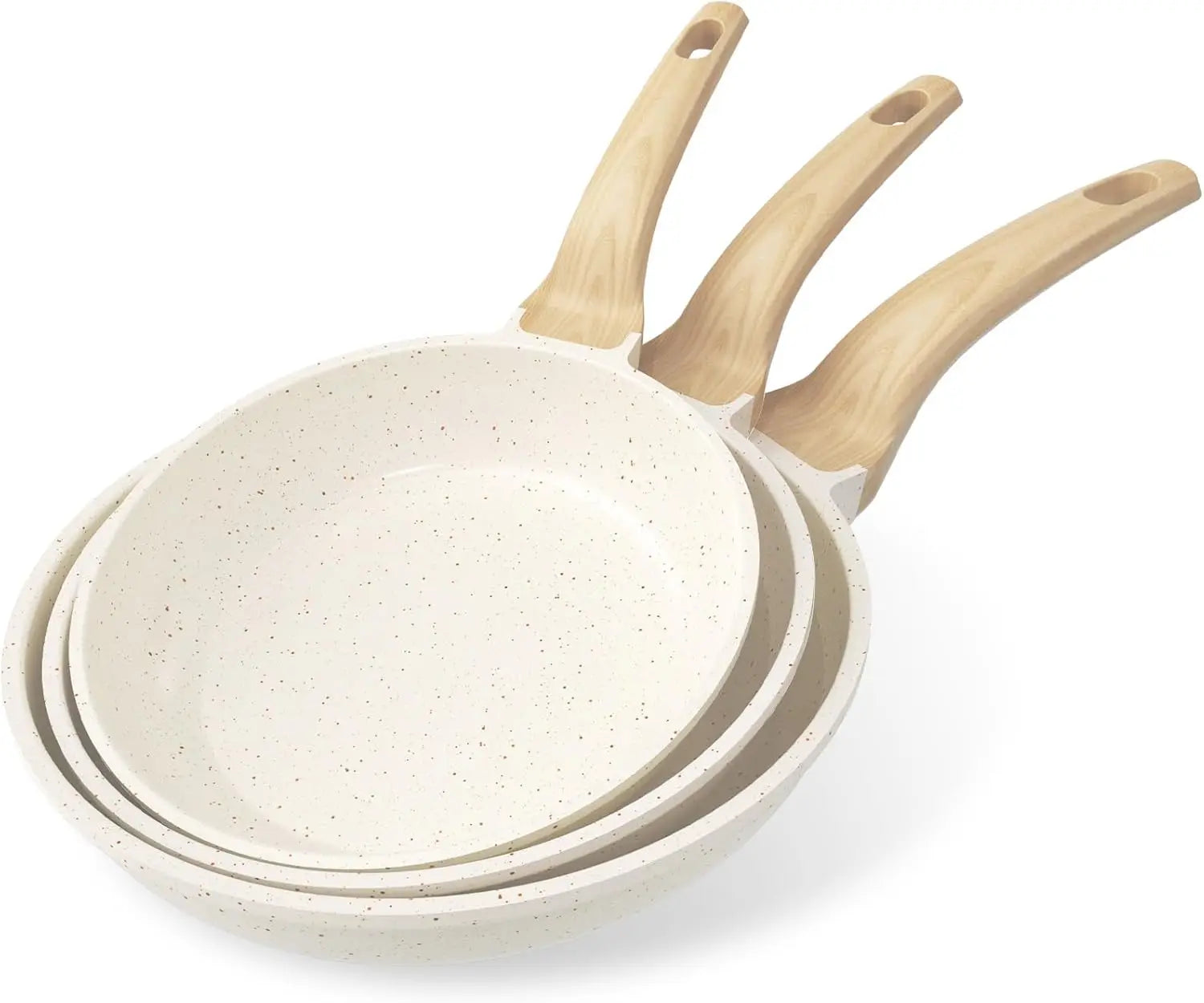 Set di piani cottura antiaderenti, 3 pezzi – Piani cottura in granito da 20/24/28 cm