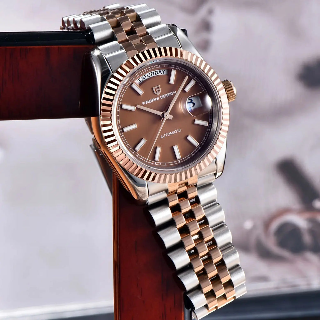 PAGANI DESIGN emailliertes Zifferblatt 2025 neue Herrenuhren DD36 Silber Gold automatische Luxus-Herrenuhr wasserdichte mechanische Armbanduhr
