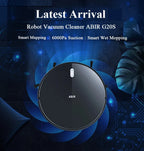 ABIR G20S Saugroboter, KI-Kartennavigation, super intelligente Partition, mit Speicher, WiFi-App, 6000Pa starke Saugkraft, intelligentes Wischen, Desinfektion, funktioniert mit Alexa und Google Assistant