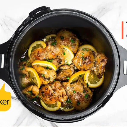 Aigostar Pentola a Pressione Elettrica 18 in 1, Pentola Programmabile da 6 Litri 24 Ore, 3 Pressioni, Pannello LED Multicooker da 1000 W per Yogurt
