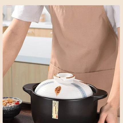 Ceramic Pots Clay Pot Gas Stove Safe Durable Heat Resistant Crack Proof Casserole Stew Soup Clay Pot Rice Cooker
