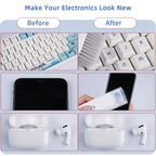 Kit di pulizia 7-in-1 per tastiera del computer, penna per la pulizia degli auricolari, strumenti per la pulizia di telefono e iPad, estrattore per copritasti