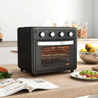 Mini Forno con Funzione di Frittura ad Aria Calda, 1600W, Timer 60 Min