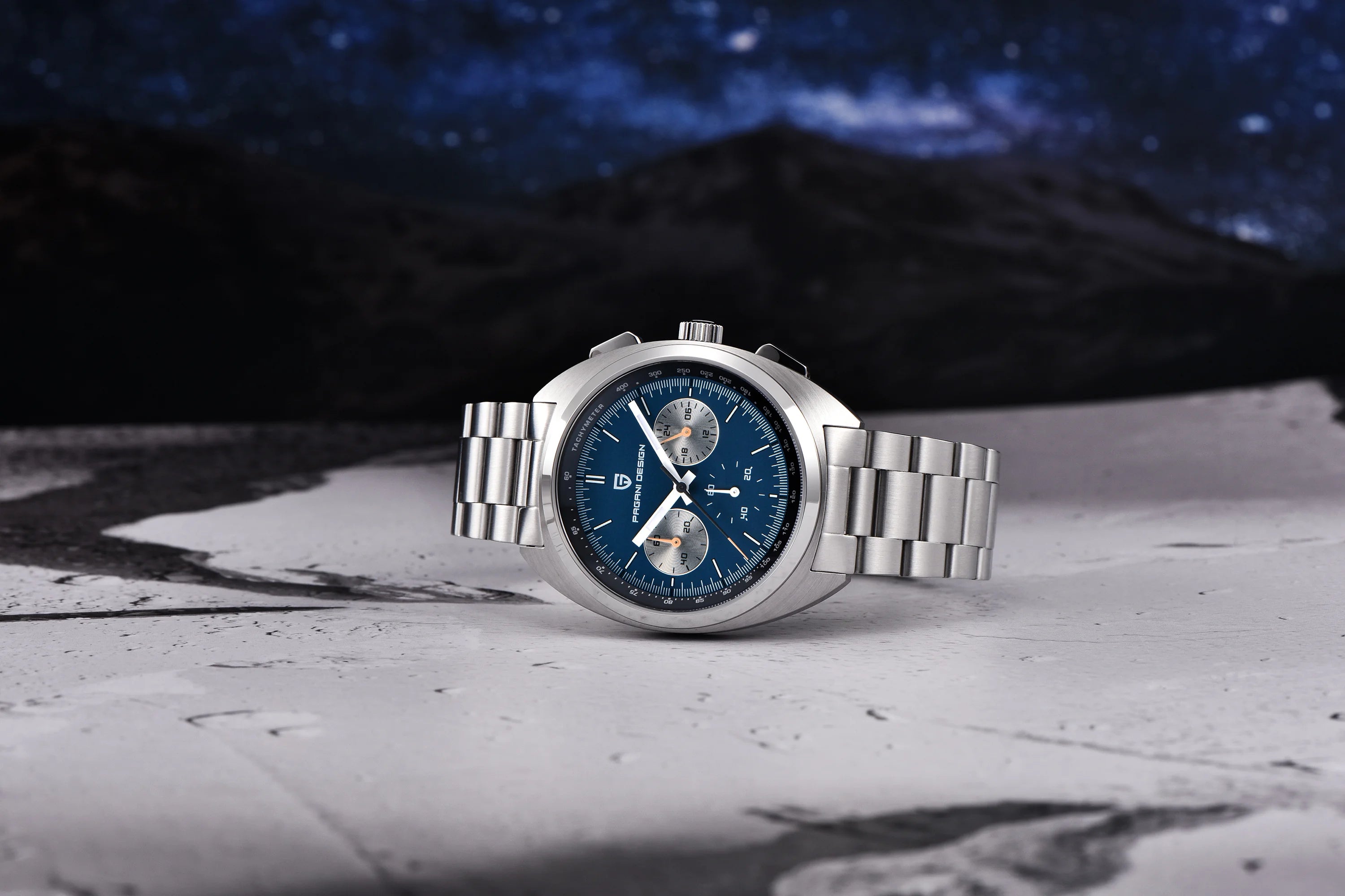 PAGANI DESIGN Orologio da polso al quarzo con cronografo VK63 e vetro zaffiro
