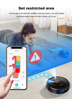 Liectroux T9 Saug- und Wischroboter mit LDS-Navigation, 6500Pa starker Saugkraft, Selbstentleerungsstation, Mehrfachkarten, Teppich-Boost, Anti-Verwicklungsbürsten, 2,4/5GHz WLAN