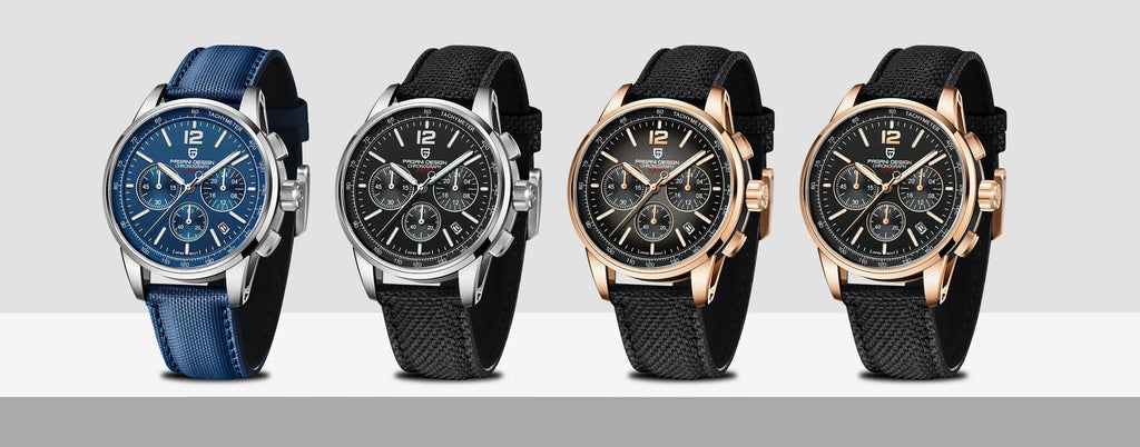 PAGANI DESIGN Orologio da Polso Uomo Quarzo VK63 41mm Vetro Zaffiro 10 Bar