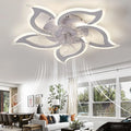 Ventilatore da Soffitto LED con Illuminazione, Lampada da Soffitto per Camera da Letto con Telecomando e APP, Lampada Dimmerabile con Ventilatore