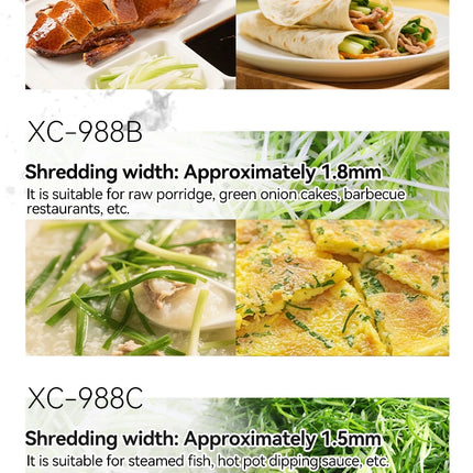 Commercial Automatic Food Chopper for Restaurants, Spinach and Onion Slicer