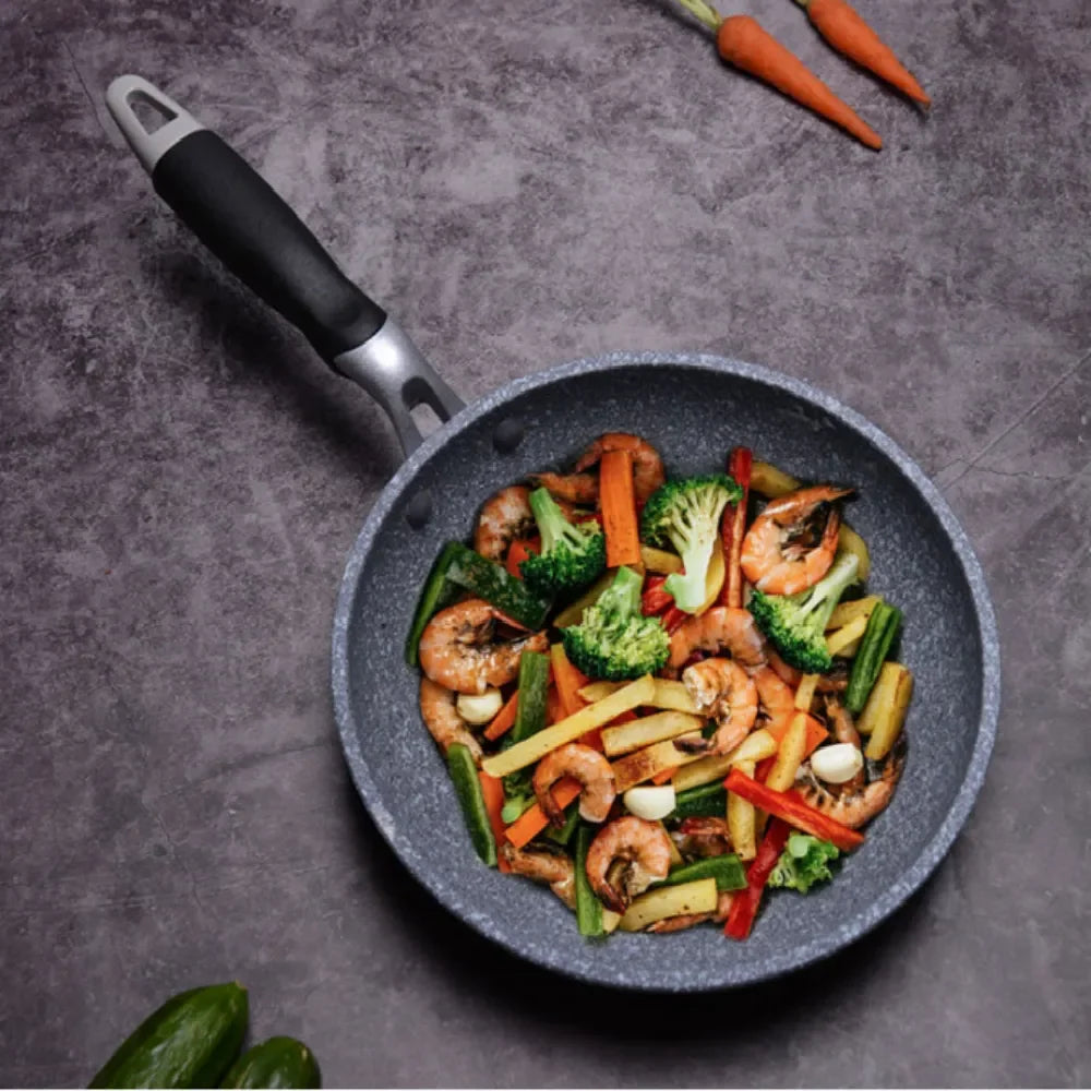 Frittura 28/26/24/20cm Wok padella antiaderente calderone fornello a induzione pentole Pancake uovo fornello a Gas casa
