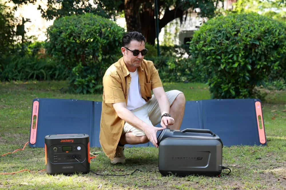 Cybertake S2 Pro Portable Klimaanlage, 5100 BTU Kühlen und 6100 BTU Heizen, Energieklasse A 2.9 EER, leises AC-Gerät mit 4 Modi, wasserdicht IPX4 für Camping, Wohnmobile, Zelte