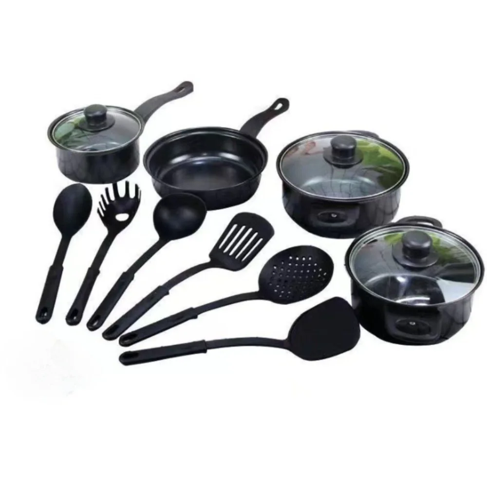 13 pezzi durevoli set di pentole antiaderenti Maifanstone multifunzionale zuppa di latte pentola utensile da cucina padella per uso domestico