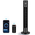 Aigostar Ross Smart - Intelligenter WiFi Turmventilator mit Fernbedienung, 50W, LED-Anzeige, 70° Oszillation, 3 Geschwindigkeiten, 3 Modi, 24-Stunden-Timer, APP-Steuerung, geeignet für Zuhause und Büro