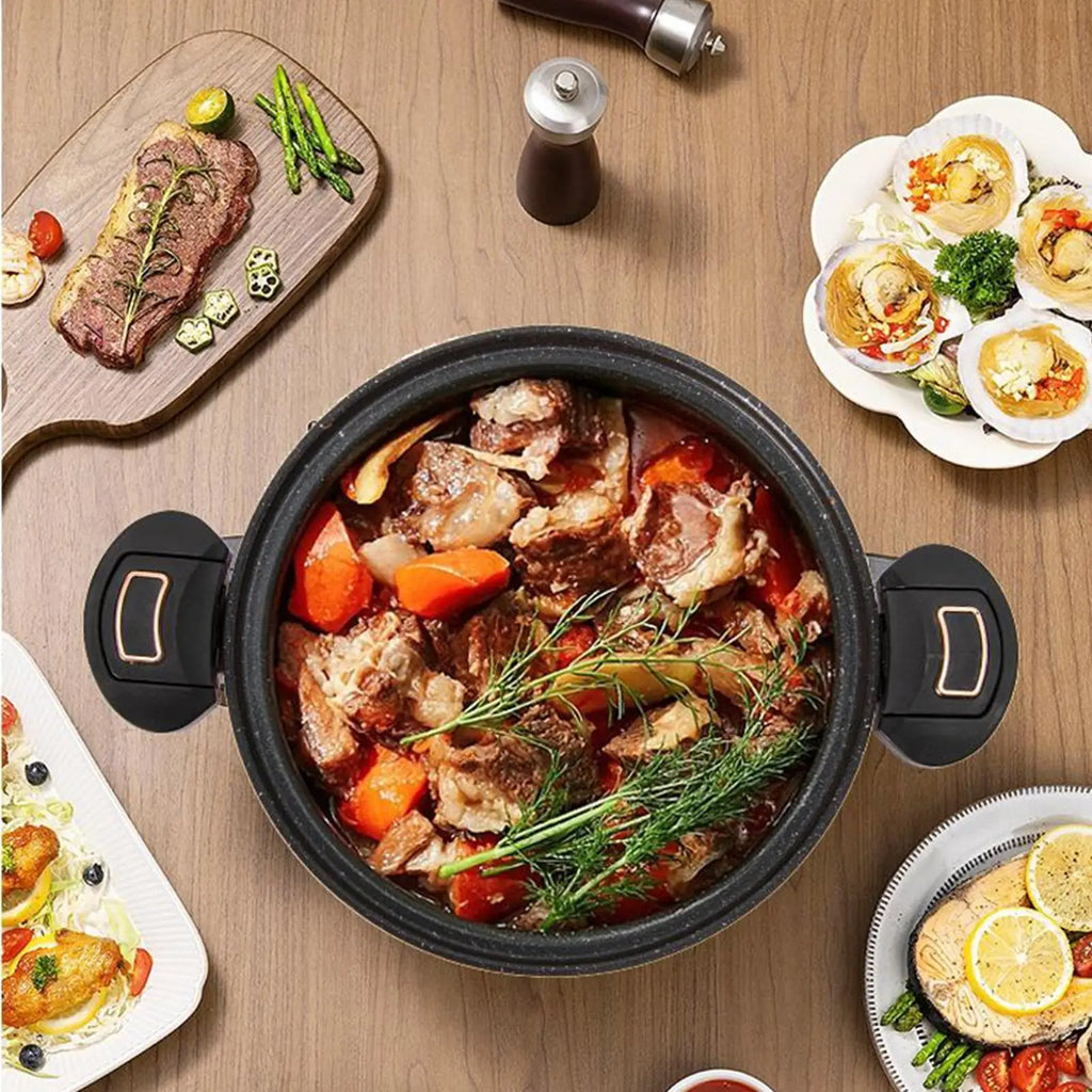 Antihaft-Schnellkochtopf, antihaftbeschichtet, mit transparentem Deckel zum Kochen von Suppe, für zu Hause, Induktionsherde