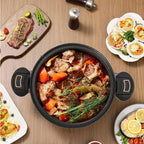 Antihaft-Schnellkochtopf, antihaftbeschichtet, mit transparentem Deckel zum Kochen von Suppe, für zu Hause, Induktionsherde