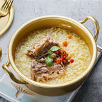 Koreanischer Ramen-Topf Nudeln Paomian Verdickter gelber Aluminiumtopf Suppentopf Hot Pot Goldene Küche Kochgeschirr Wok