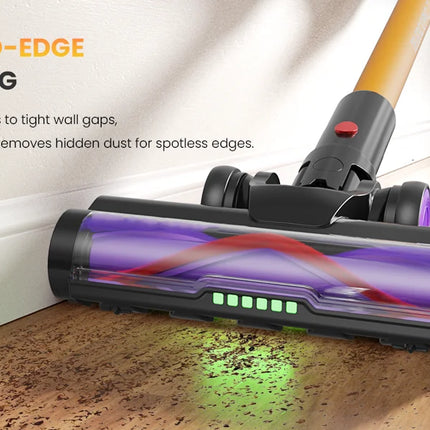 Erabros EV5 550W 70KPA Cordless Vacuum Cleaner with Ultra-Strong Suction Power, 80 Minutes Runtime, Smart Handheld Vacuum with 4 Modes