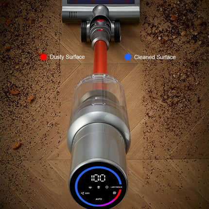 Liectroux i10 Cordless Handheld Vacuum Cleaner, Smart Dust Detection, 250W BLDC, 27Kpa Suction, Color Touch Screen, Detachable Battery, 45 Minutes Runtime, Lightweight Stick Vacuum for Carpet