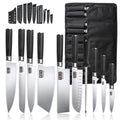Professionelles 10-teiliges Küchenmesser-Set Chefmesser Tranchiermesser Hochkohlenstoffstahl Superscharfer Holzgriff Geschenkbox