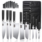 Professionelles 10-teiliges Küchenmesser-Set Chefmesser Tranchiermesser Hochkohlenstoffstahl Superscharfer Holzgriff Geschenkbox